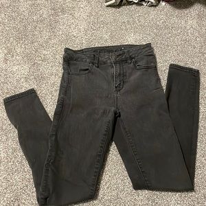 Black AE skinny jeans